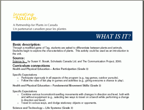 Canada Education web page Canada Education web page