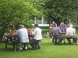 picnic tables