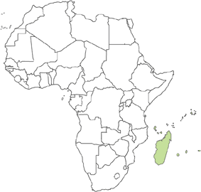 Comoros, Madagascar, Mauritius, Réunion, Seychelles. Comoros, Madagascar, Mauritius, Réunion, Seychelles.