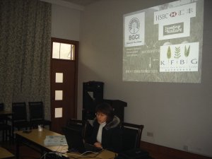 Giving a presentation
