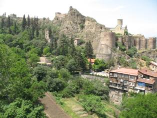 view of tbilsi bg from above