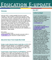 Education E-Update newsletter