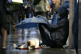 homeless man