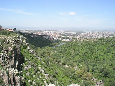 Fire damage at : El Charco Del Ingenio Botanic Garden, in Guanajuato, Mexico (June 2011)