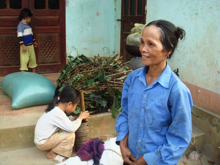herbalist with her collection