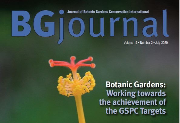 BGjournal 17.2 Published | Botanic Gardens Conservation International