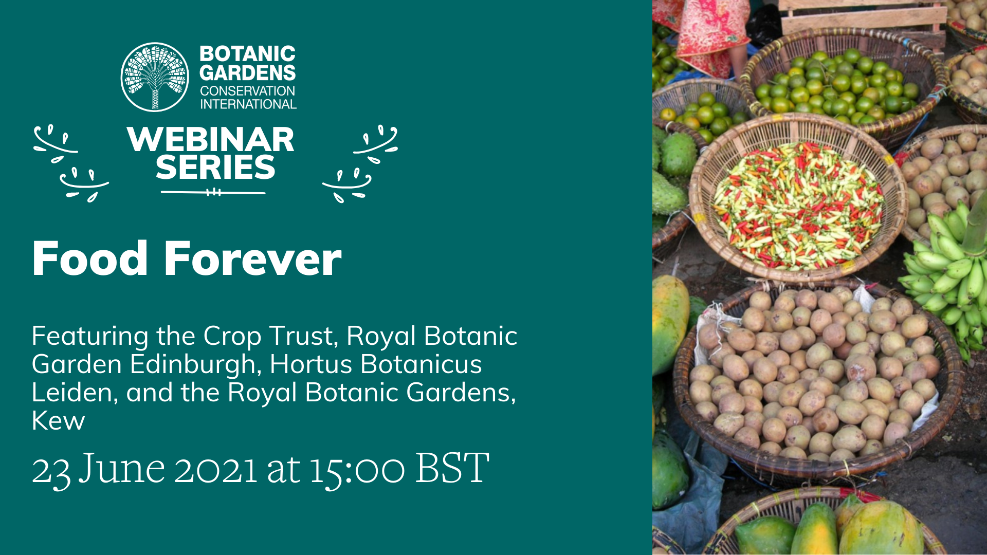 BGCI Webinar Series: Food Forever | Botanic Gardens Conservation ...