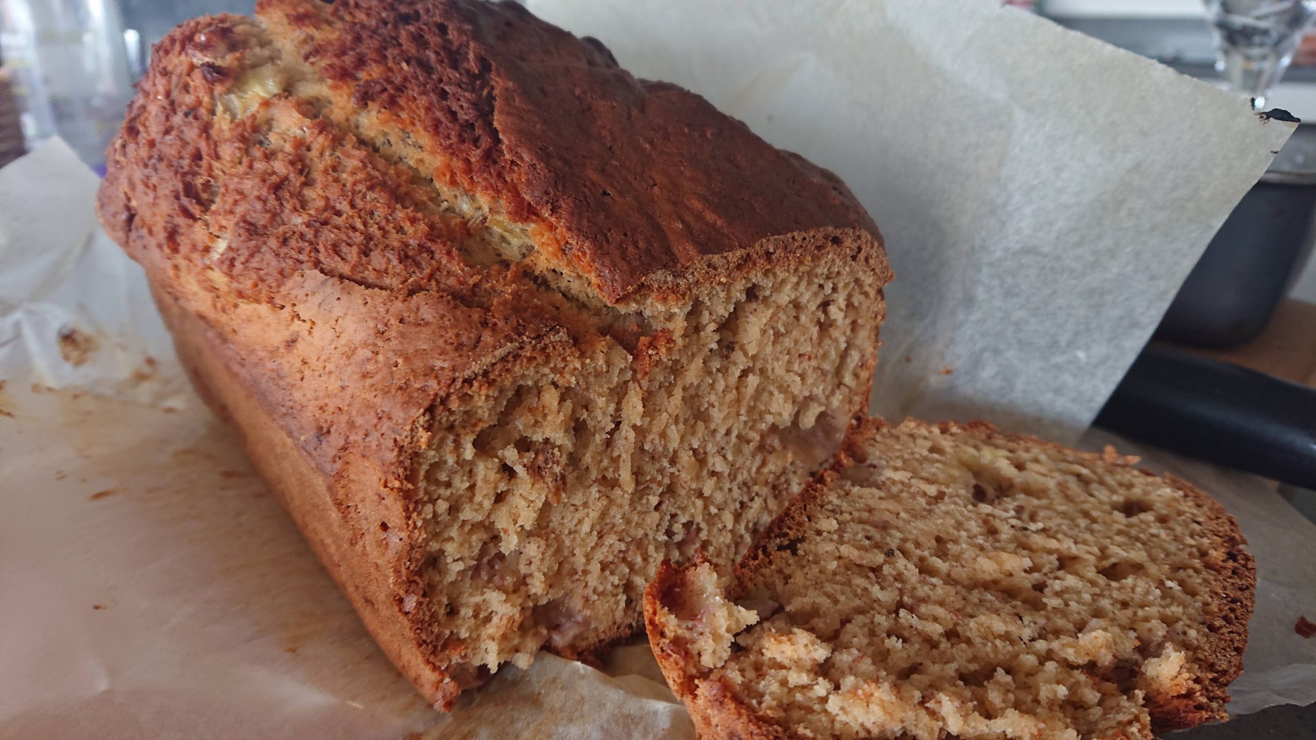 Leftover bananas become banana bread