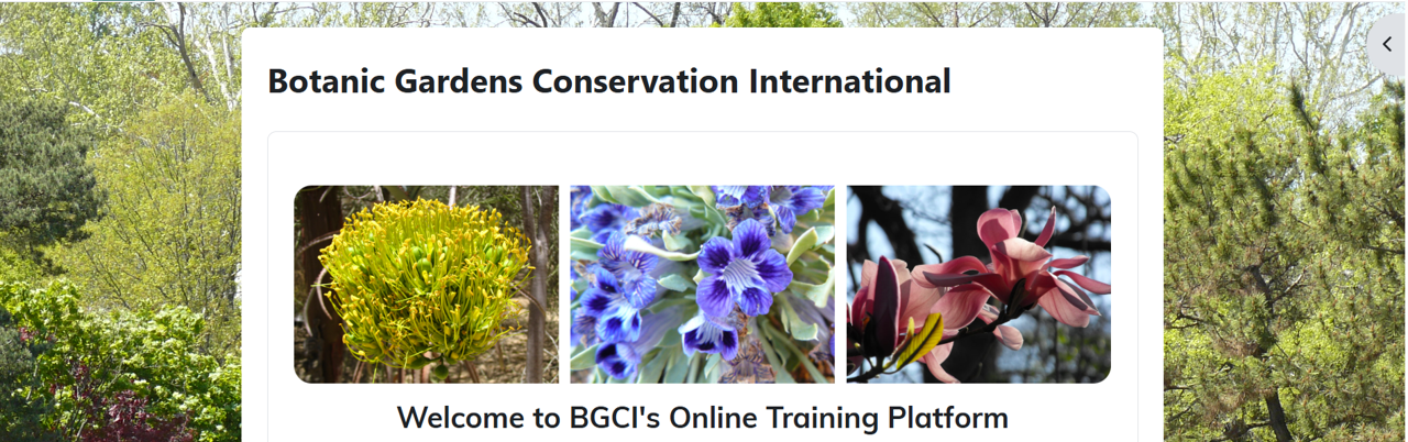 BGCI training platform